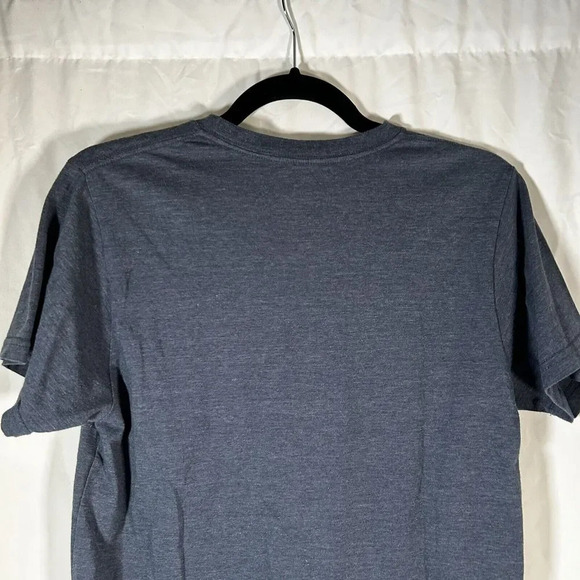 Maui Surf Shirt Size Small Blue Graphic Print Short Sleeve Crew Neck Top - Picture 6 of 6